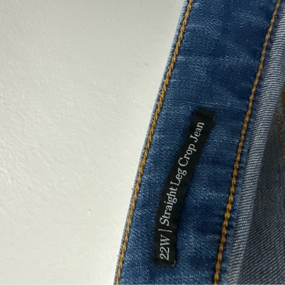 Talbots Women’s Straight Leg Crop Jeans Size 22W - Picture 3 of 6